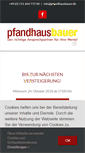 Mobile Screenshot of pfandhausbauer.de